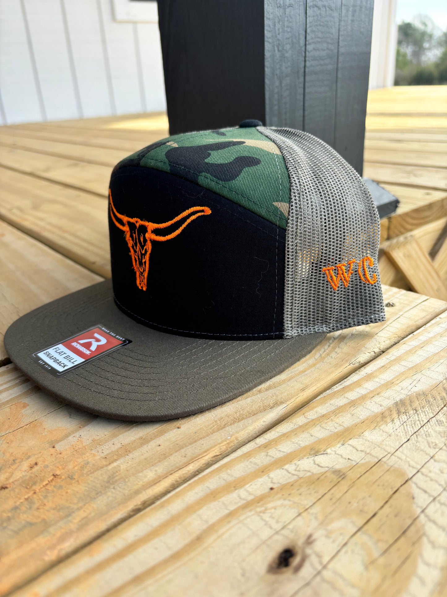 Longhorn Puff Flat Brim