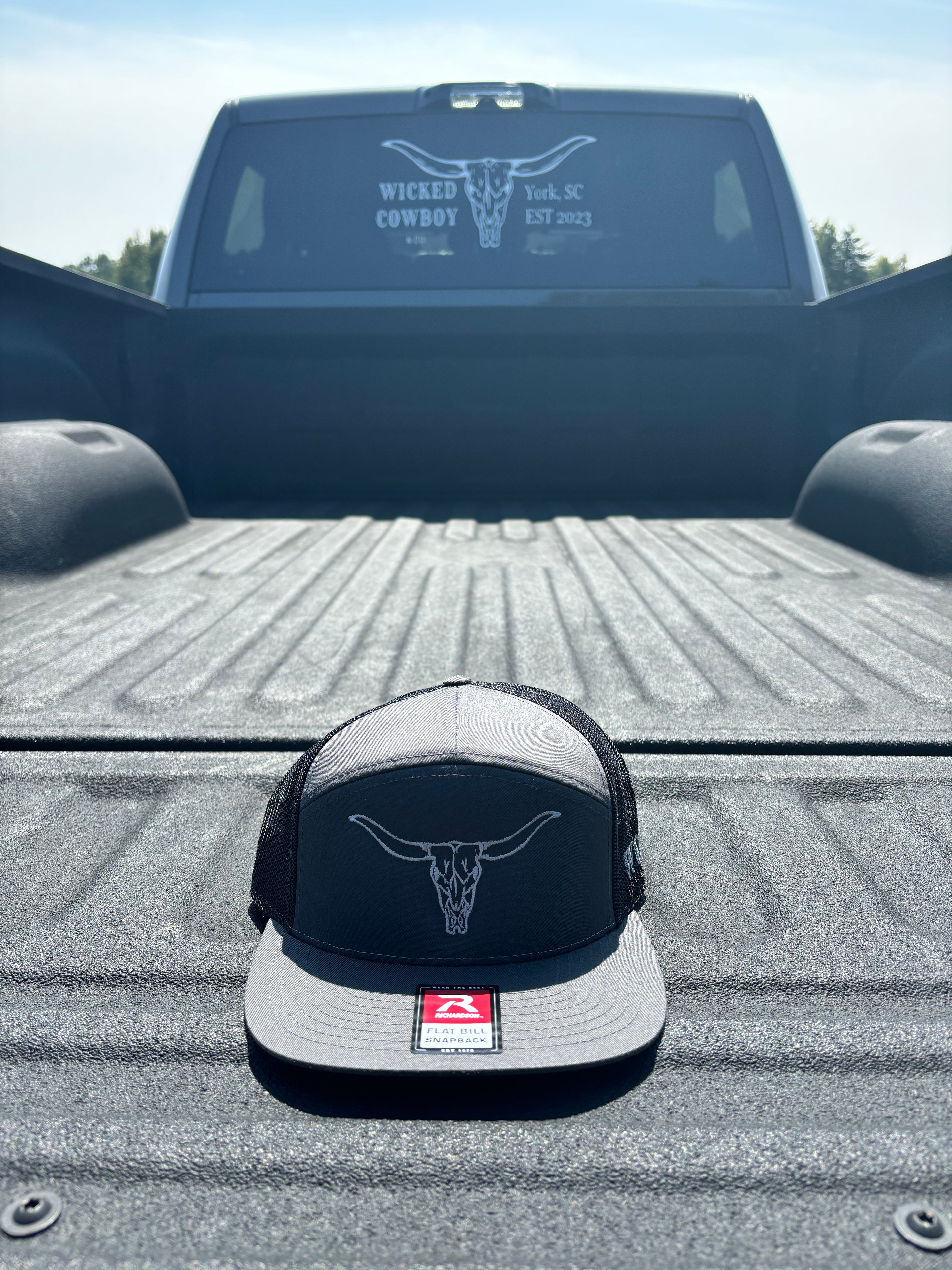 Wicked Cowboy Flatbill Longhorn Hat