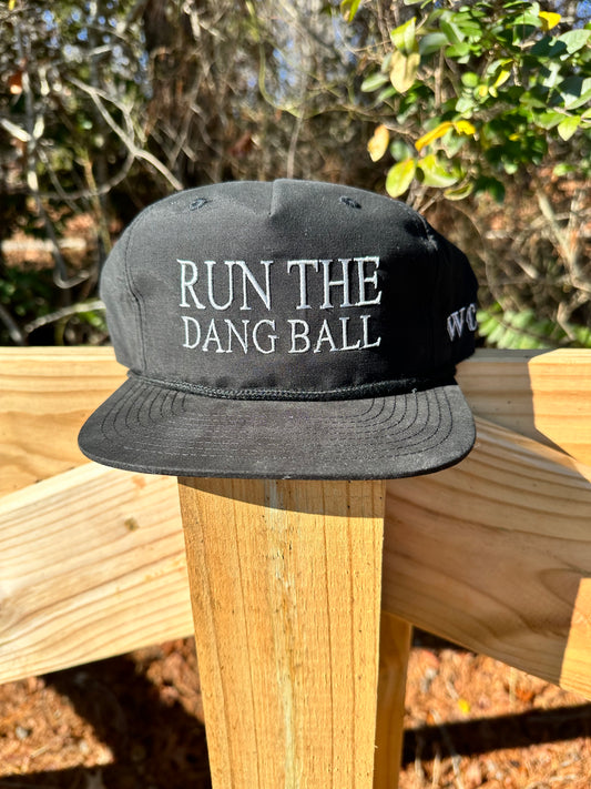 Wicked Cowboy Run The Dang Ball Hat - Black/Silver