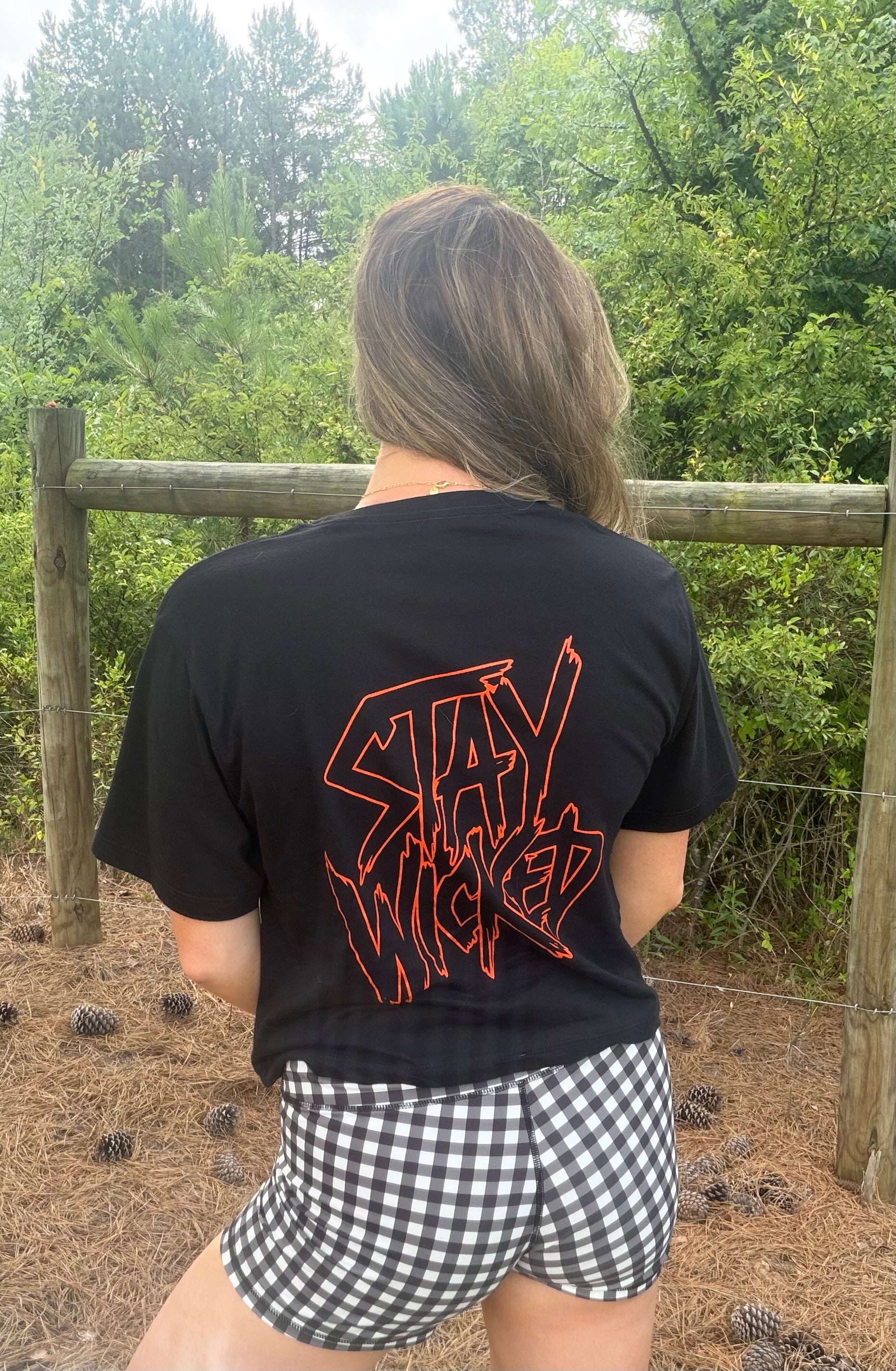Stay Wicked Black Crop