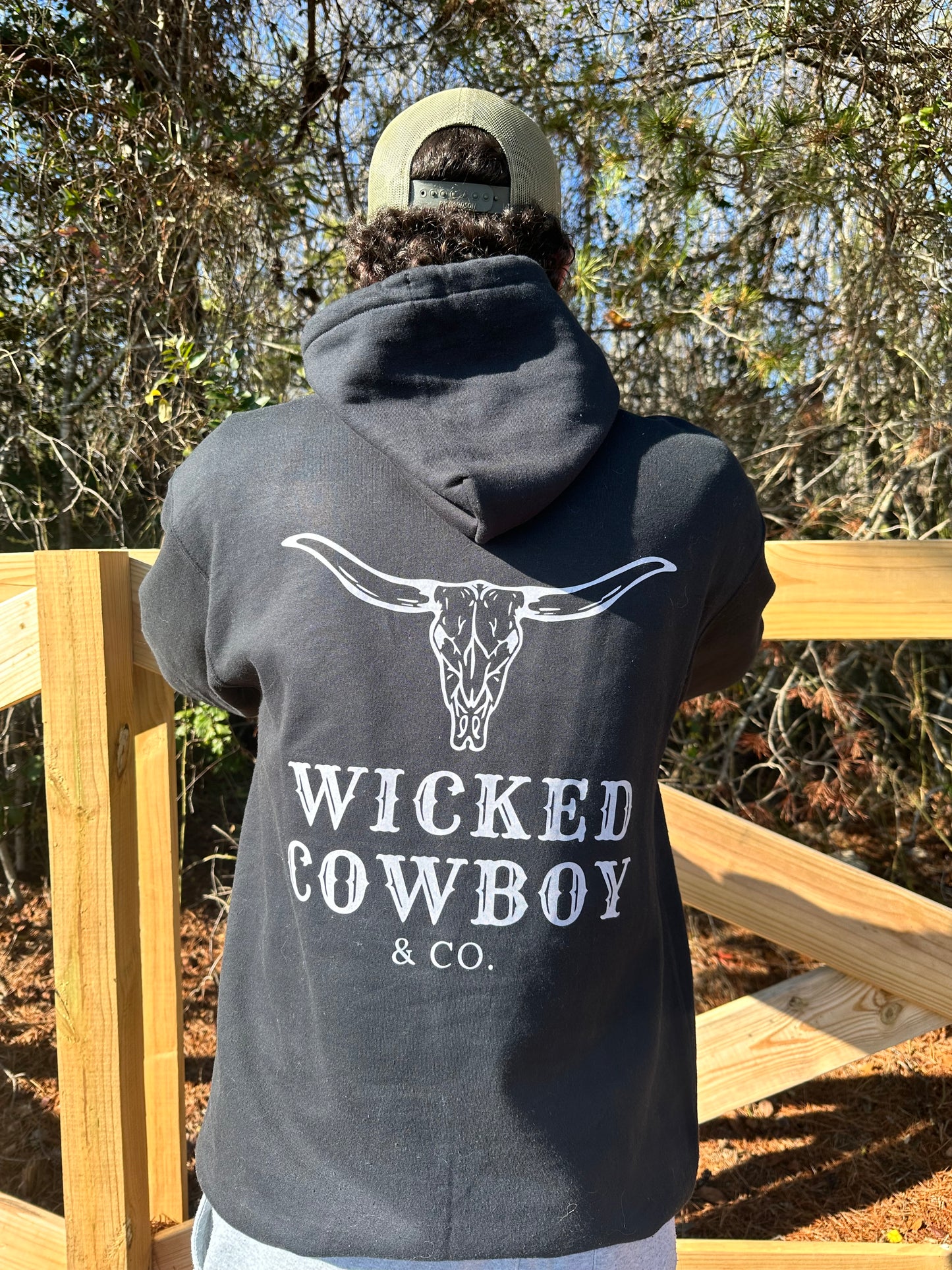 Wicked Cowboy Hoodie - Black