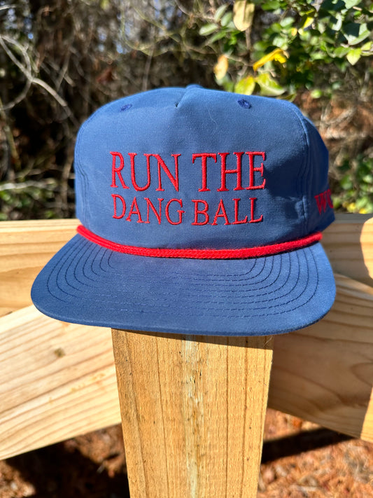 Wicked Cowboy Run The Dang Ball Hat - Blue/Red