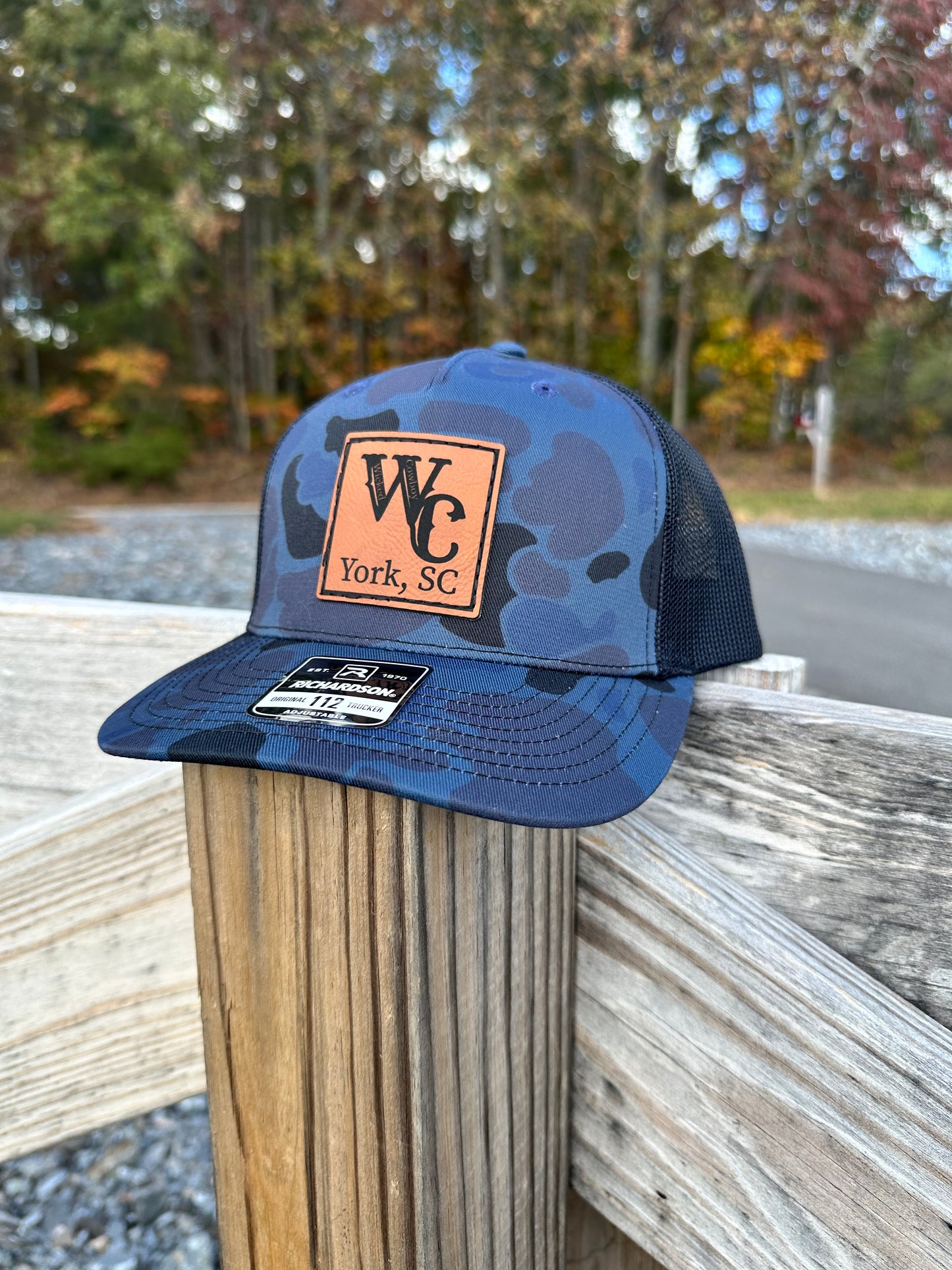 Wicked Cowboy Duck Camo - Leather Patch