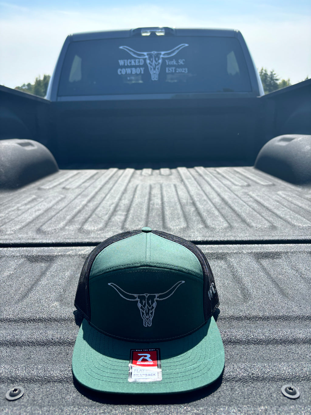 Wicked Cowboy Flatbill Longhorn Hat