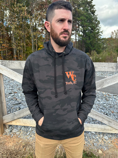 Wicked Cowboy Hoodie- Black Camo