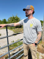 Wicked Cowboy Logo T-Shirt (Gray)