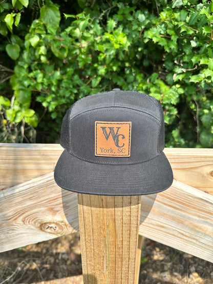 Wicked Cowboy Flatbill Leather Patch Hat