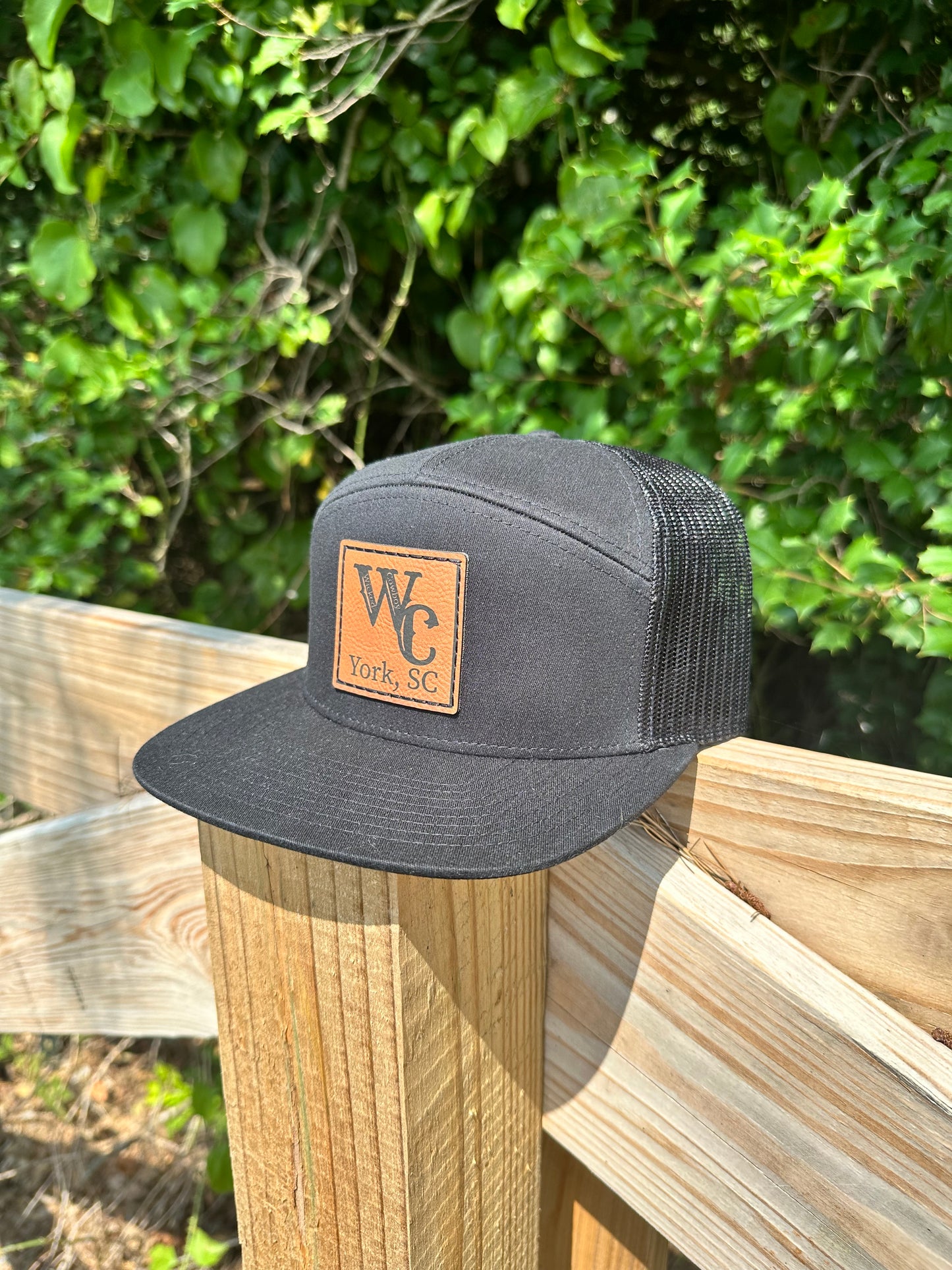 Wicked Cowboy Flatbill Leather Patch Hat