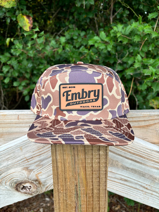 Embry Outdoors Duck Camo 6 Panel “Retro”