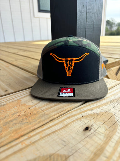 Longhorn Puff Flat Brim