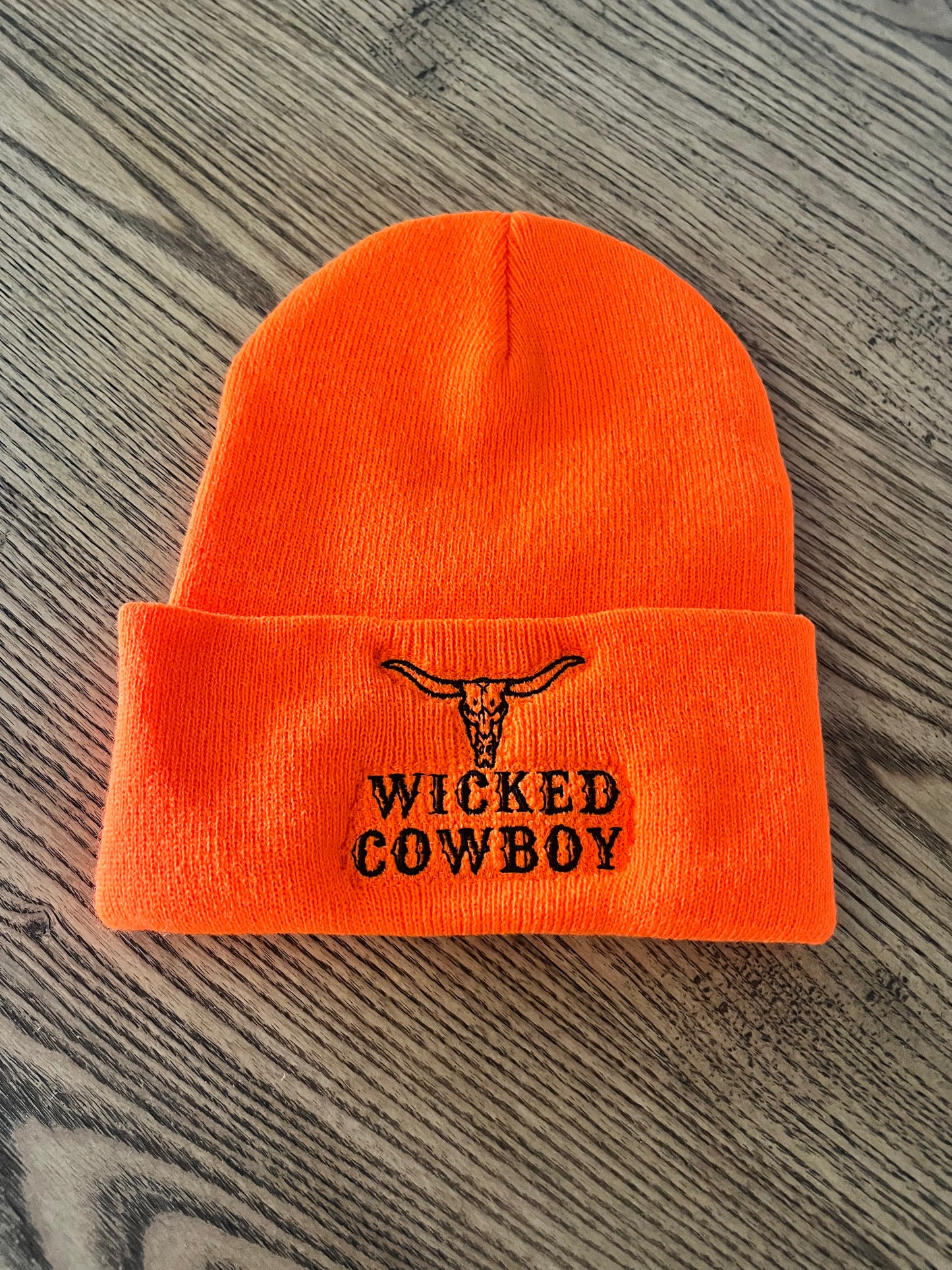 Wicked Cowboy Beanie - Orange