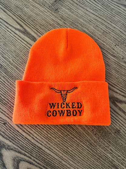 Wicked Cowboy Beanie - Orange