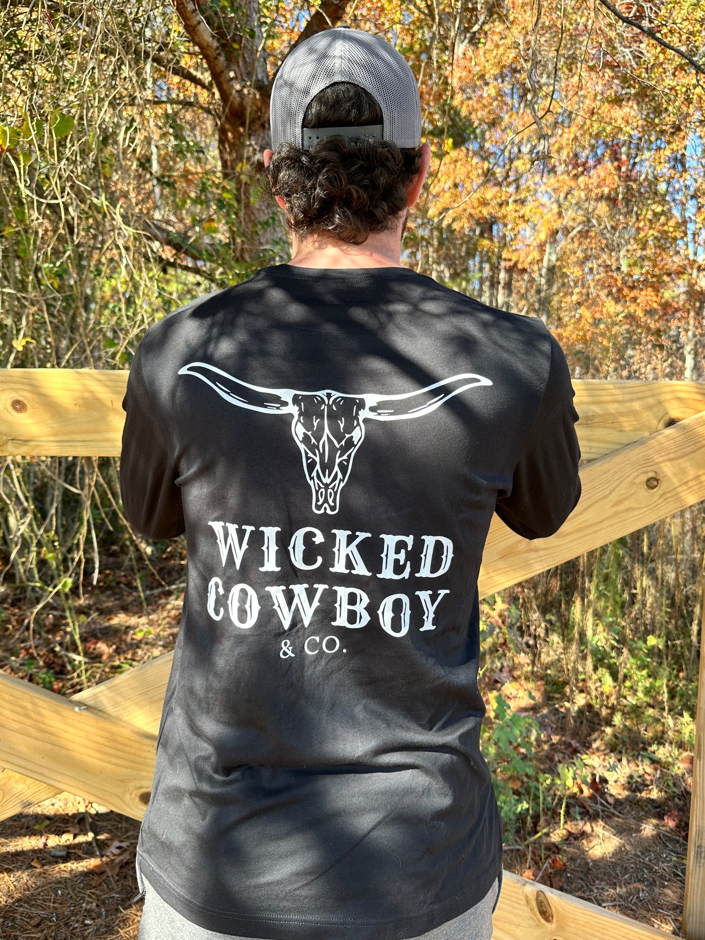 Wicked Cowboy Long Sleeve Shirt - Black