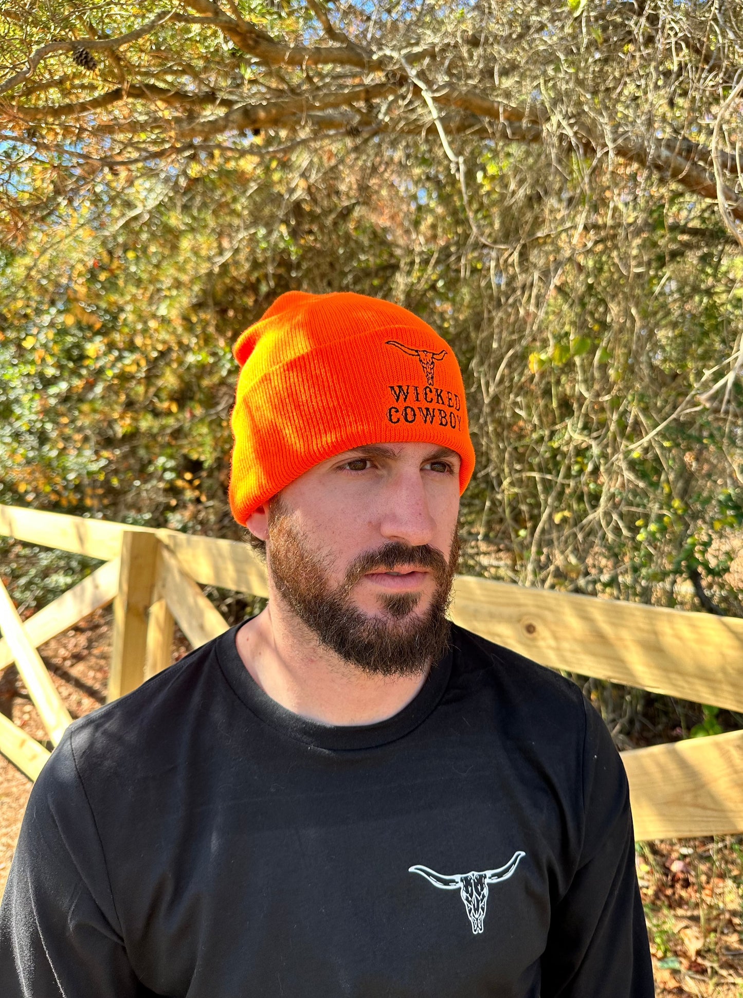 Wicked Cowboy Beanie - Orange