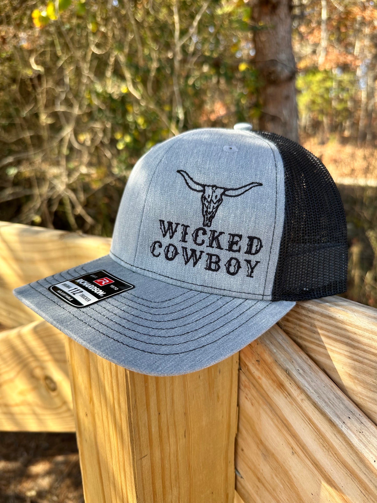 Wicked Cowboy Original Hat - Gray / Black