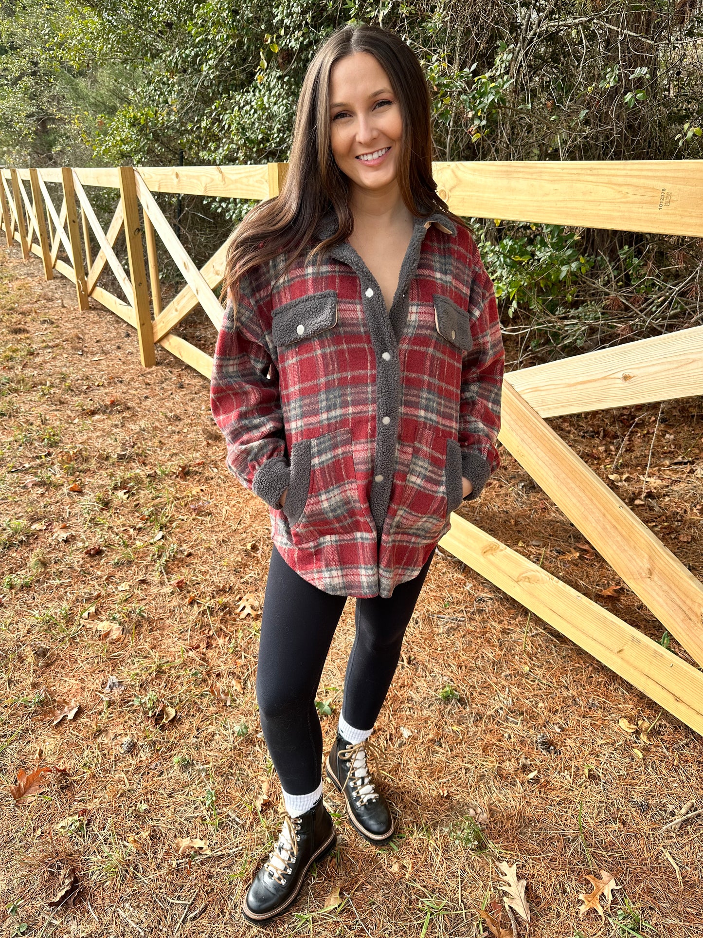 Up in the Mountains Plaid Shacket